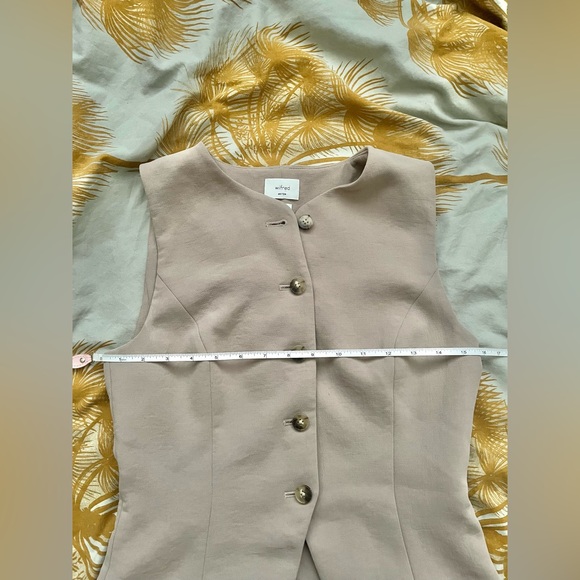 Wilfred Regal vest Nomad taupe 4 - Picture 4 of 4